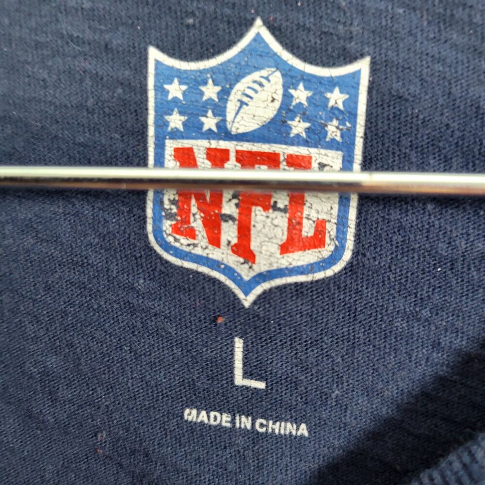 Denver Bronco's Men's Orange & Navy NFL Long Sleeve T Shirt Size L 12925-1243 - Picture 3 of 6